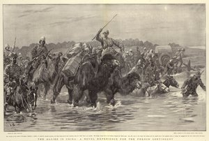 De allierede i Kina, en ny oplevelse for det franske kontingent